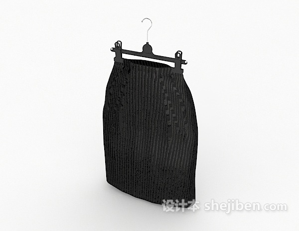 免费黑色短裙3d模型下载