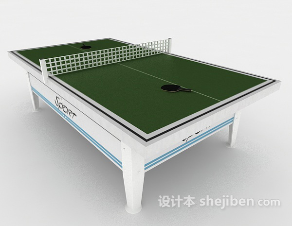 乒乓球桌3d模型下载