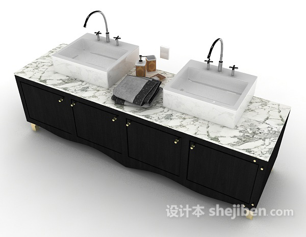 免费浴柜、洗手池3d模型下载