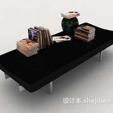 实木书桌茶几3d模型下载