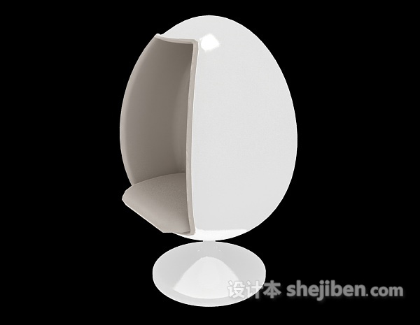 免费简单蛋椅3d模型下载