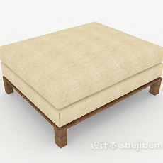现代简约沙发凳3d模型下载