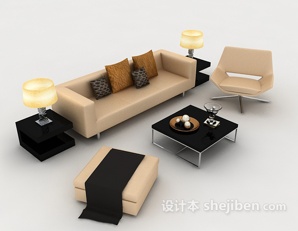 现代简单型组合沙发