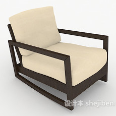 新中式简单家居椅3d模型下载