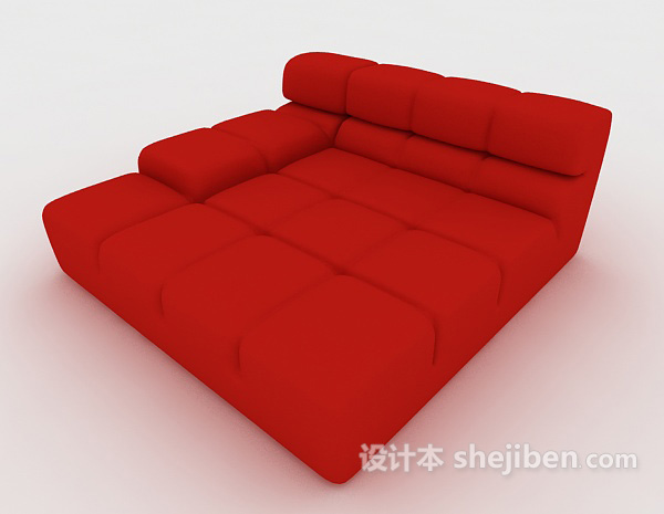 大红色懒人沙发