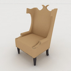 欧式居家型单人沙发3d模型下载