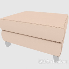 家居型沙发凳3d模型下载