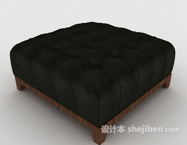黑色简单沙发凳