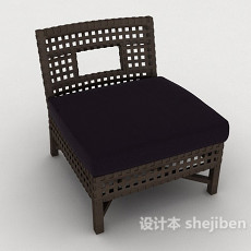 编织单人休闲椅3d模型下载