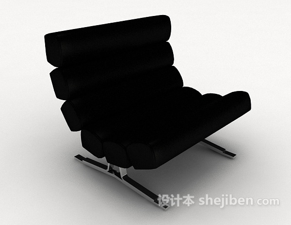 黑色现代休闲椅子