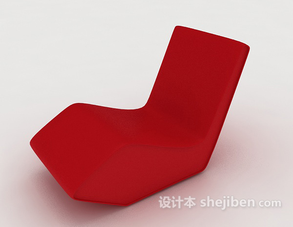 红色个性休闲椅子