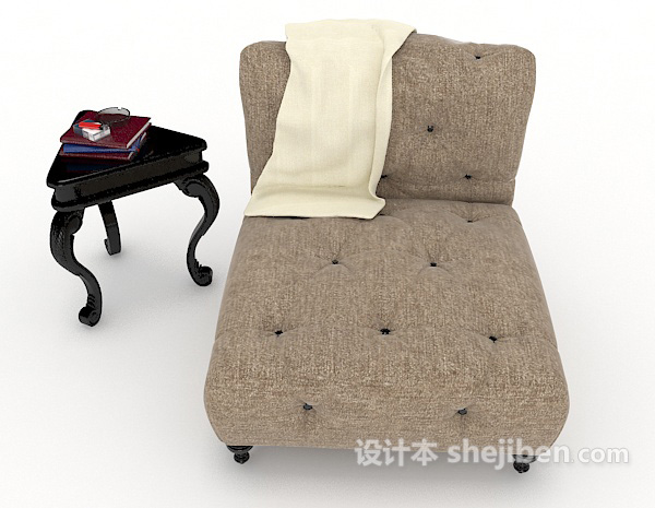 欧式风格欧式家居型单人沙发3d模型下载