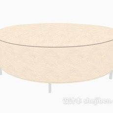 简单沙发凳3d模型下载
