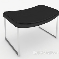 黑色凳子3d模型下载