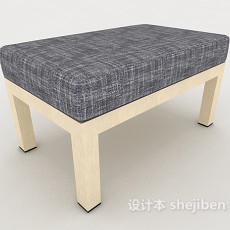 现代清新沙发凳3d模型下载