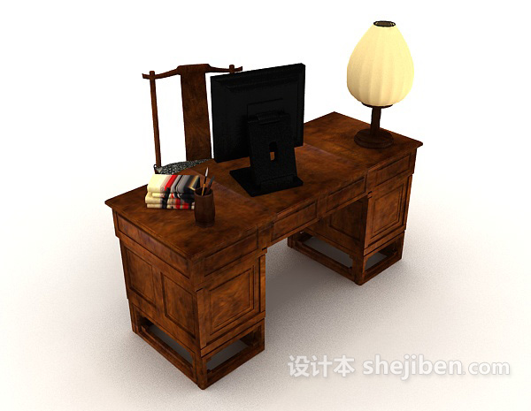 中式复古书桌