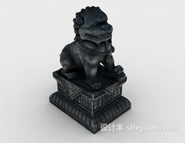 中式狮子雕塑