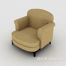 简约休闲单人沙发3d模型下载