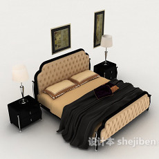 欧式家居床具3d模型下载