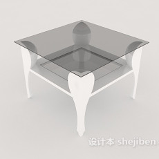 玻璃边桌3d模型下载