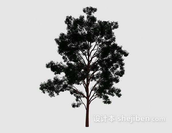 现代风格森林大树3d模型下载