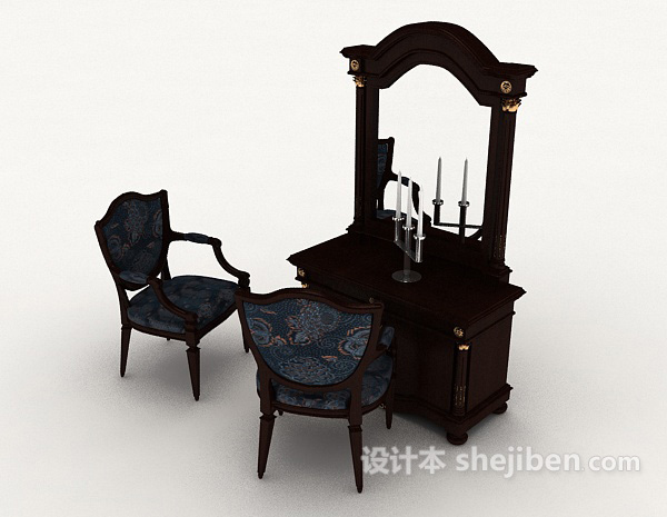 新中式梳妆桌椅