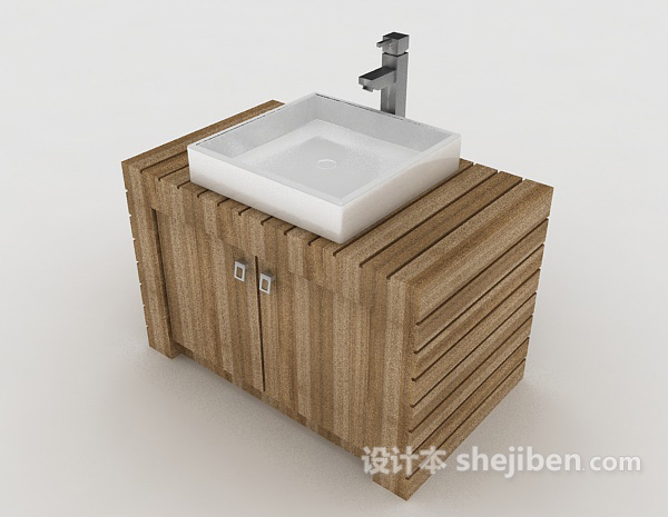 现代简约洗面盆3d模型下载