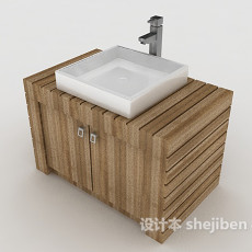 现代简约洗面盆3d模型下载