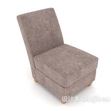 现代单人简约沙发3d模型下载