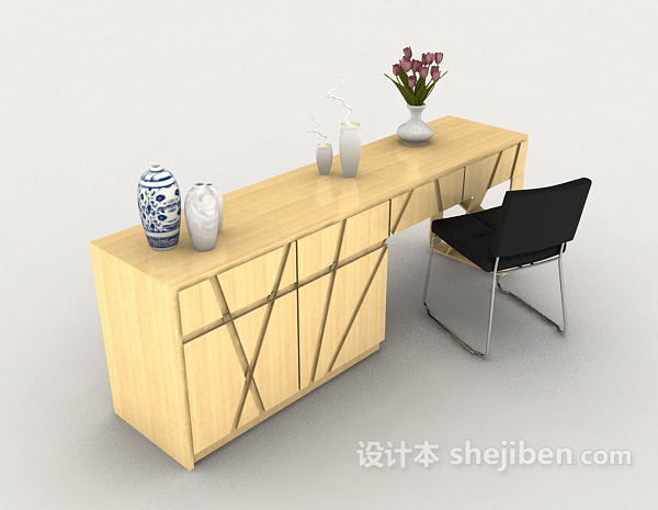 现代简单桌椅组合