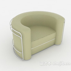 简单现代单人沙发3d模型下载