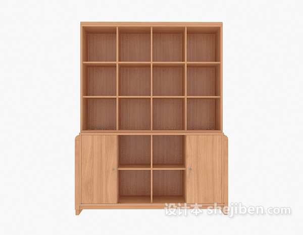 现代家居书柜、展示柜3d模型下载