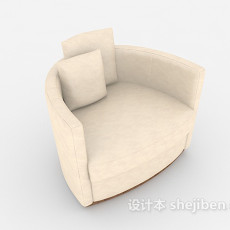 简单风格单人沙发3d模型下载