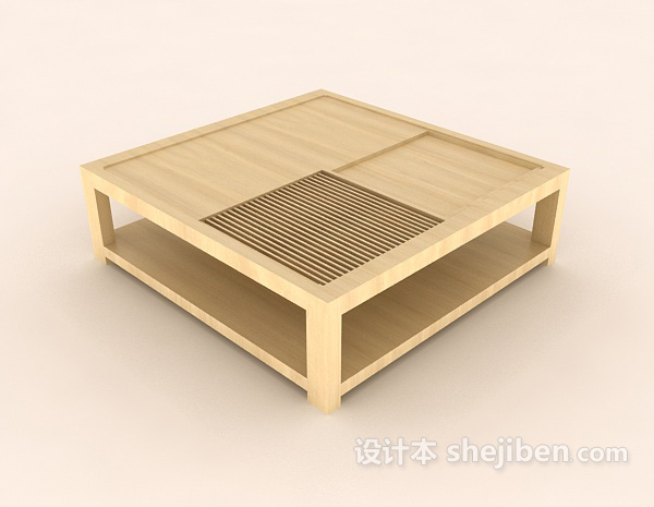 日式家居餐桌3d模型下载
