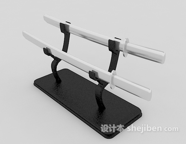 设计本日本武士刀3d模型下载
