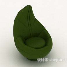 绿叶型单人沙发3d模型下载
