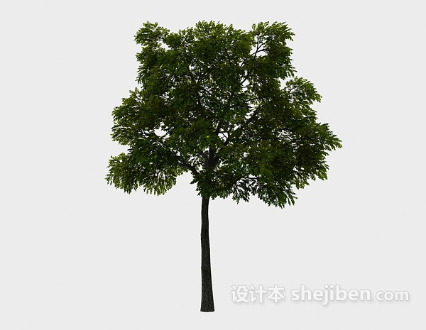 现代风格公园植树3d模型下载