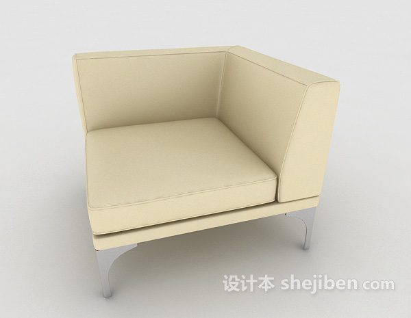 现代风格简约个性单人沙发椅3d模型下载