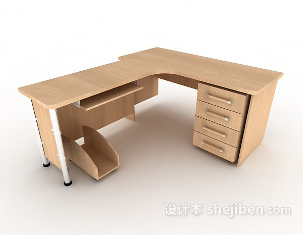 简单实木办公桌