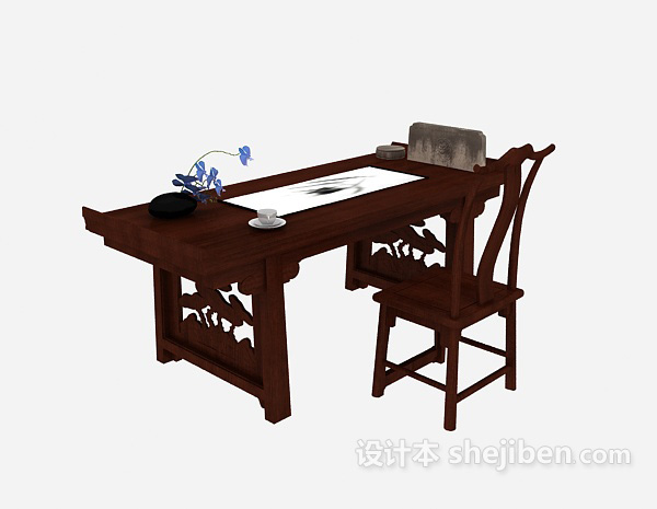 中式书桌椅子