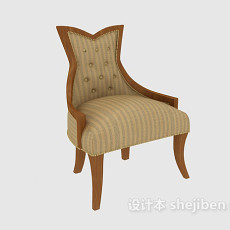 欧式沙发椅3d模型下载