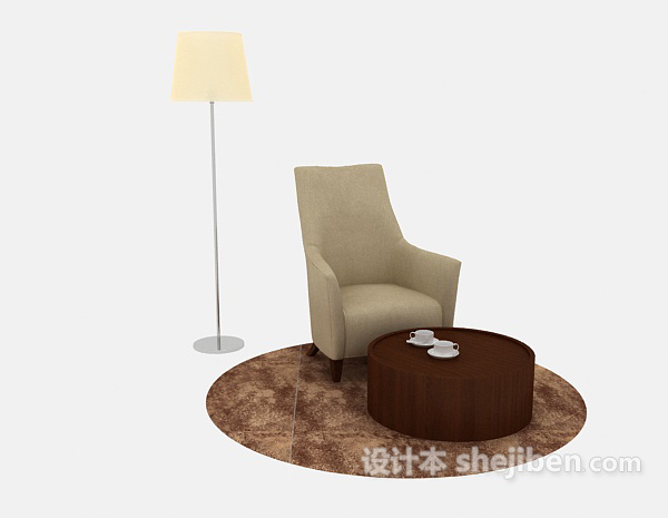 现代风格简约家具桌椅3d模型下载