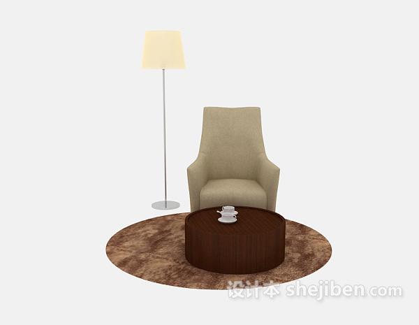免费简约家具桌椅3d模型下载