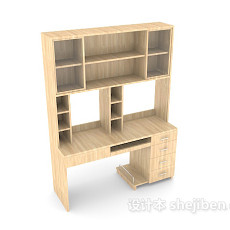 家居书桌3d模型下载