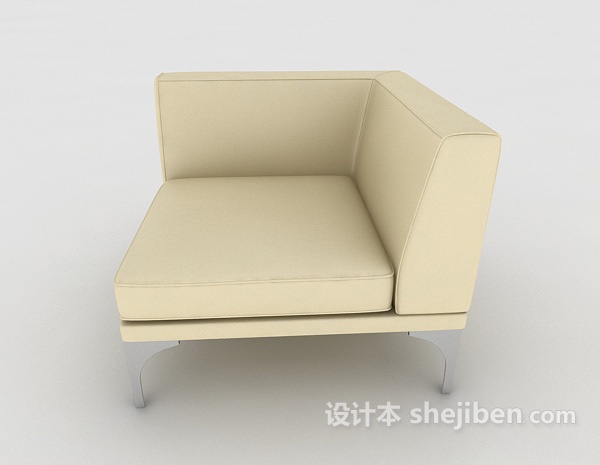 免费简约个性单人沙发椅3d模型下载