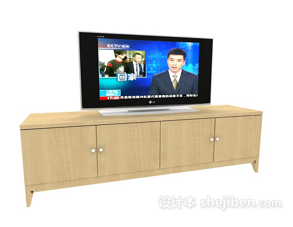 设计本现代液晶电视机3d模型下载