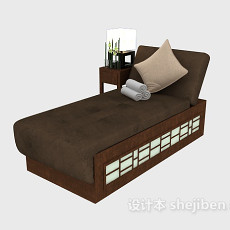 新中式时尚简单休闲椅3d模型下载