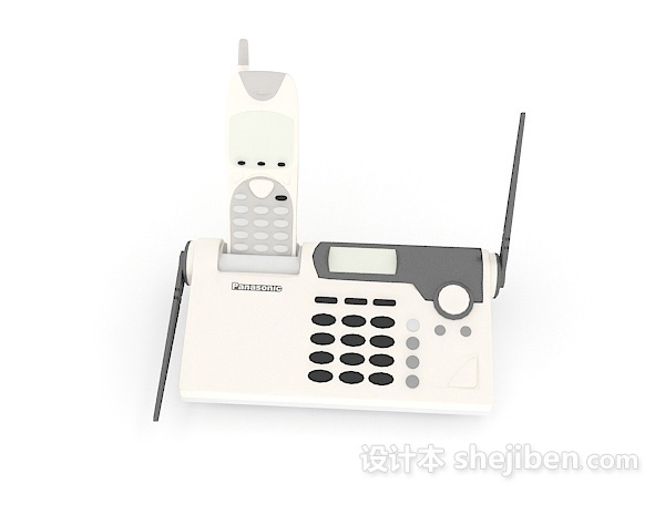现代风格移动电话机3d模型下载