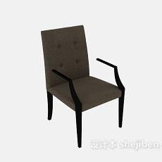 简约单人椅3d模型下载