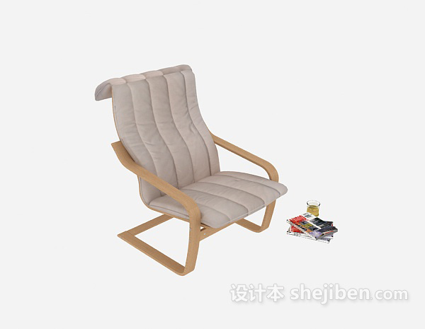 简约木质休闲椅子
